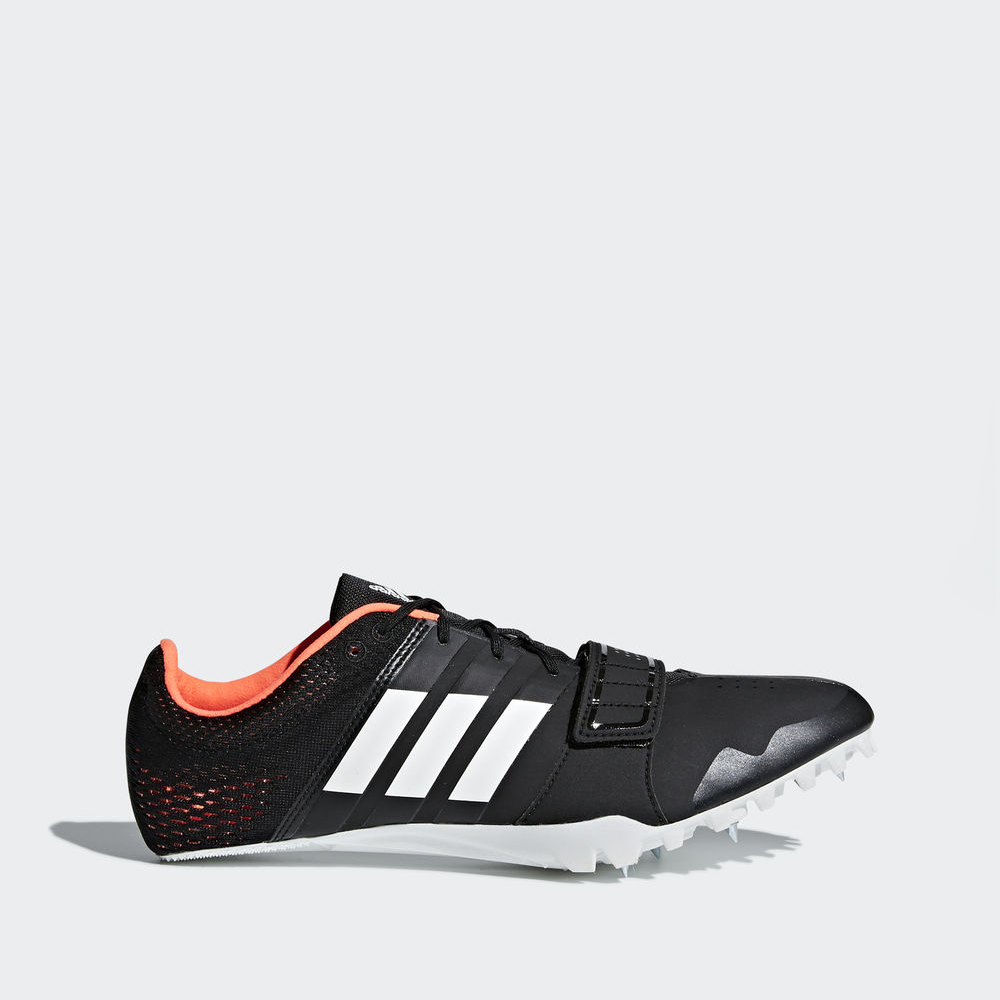 Adidas Adizero Accelerator με καρφια - παπουτσια για τρεξιμο ανδρικα - Μαυρα/Ασπρα/Πορτοκαλι,Μέγεθος